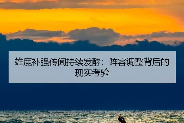 雄鹿补强传闻持续发酵：阵容调整背后的现实考验 - 8868tiyu